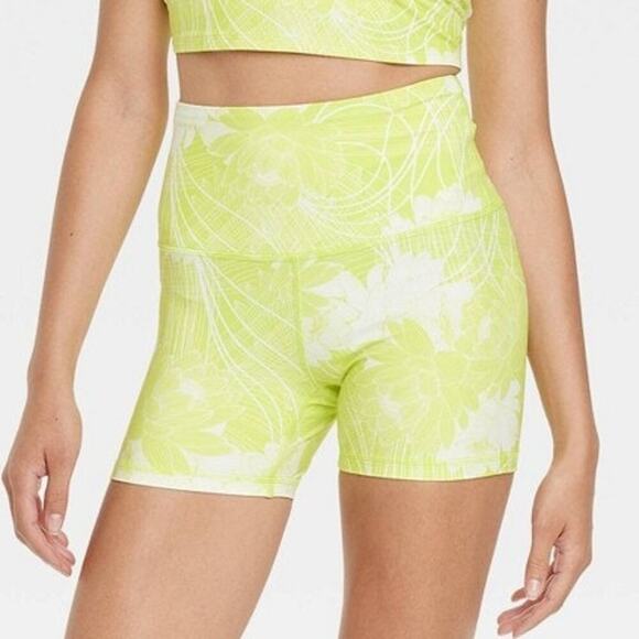 Floral Print High-Rise Bike Shorts 4" | JoyLab | XX Small - Picture 10 of 10